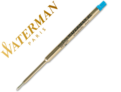 Recambio Waterman bolígrafo 0,7mm. tinta azul